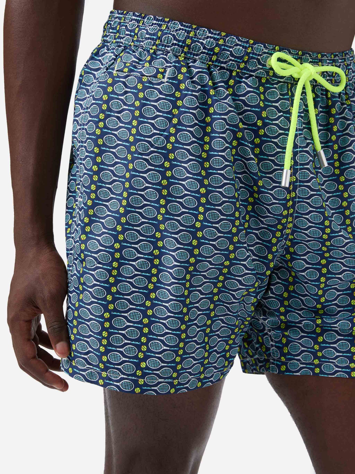 Lighting Micro Fantasy swim shorts with tennis print