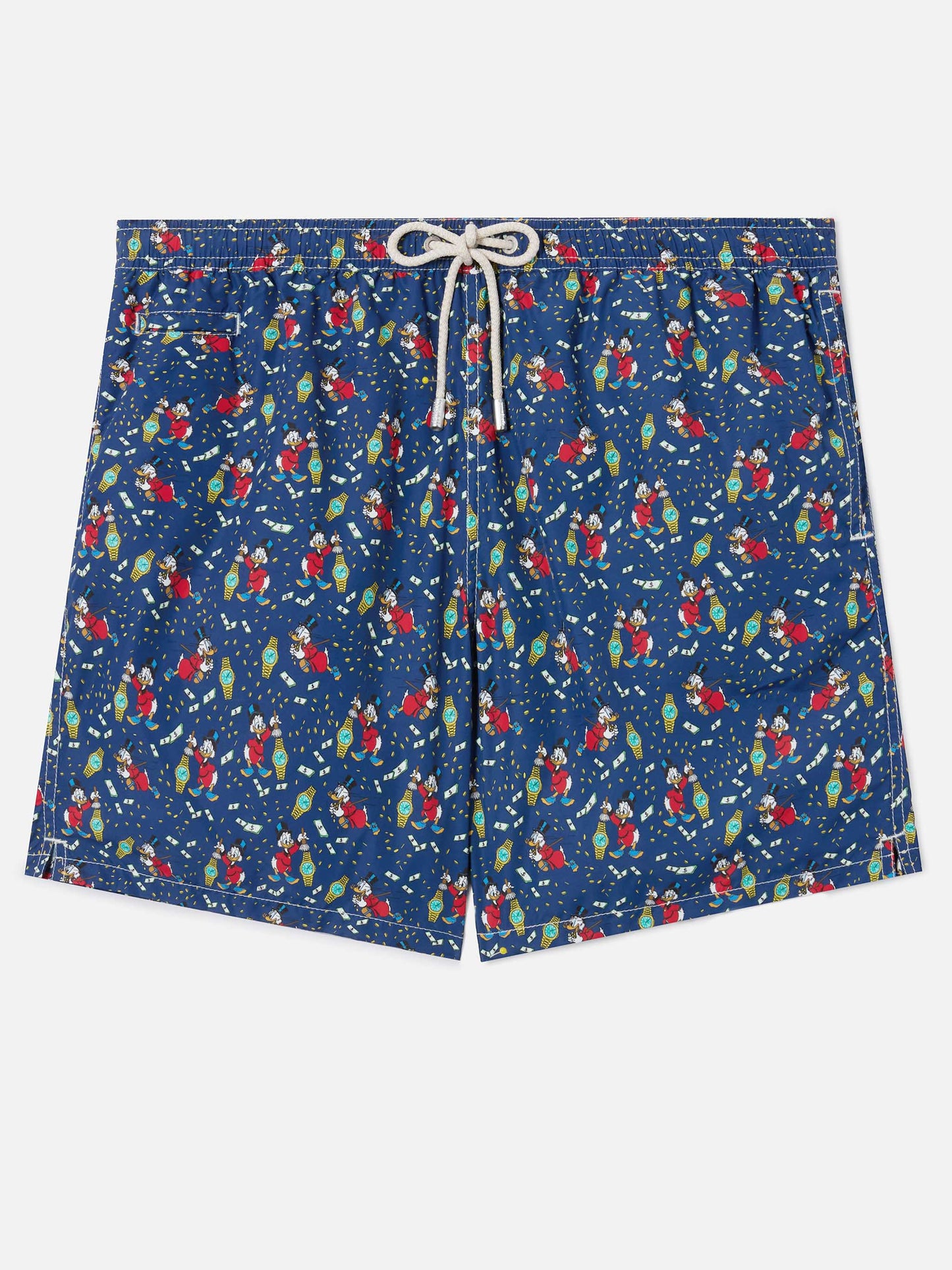 Navy Lighting Micro swim shorts with McDuck and watches print | Special Edition