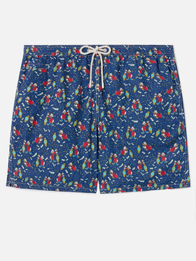 Navy Lighting Micro swim shorts with McDuck and watches print | Special Edition
