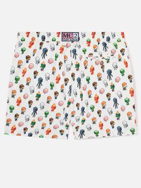 Lightweight fabric swim shorts Lighting with Minecraft print | MINECRAFT® SPECIAL EDITION