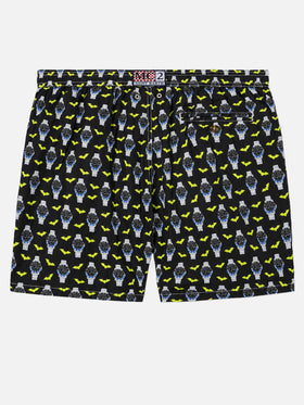Short de bain en tissu léger Lighting avec imprimé montres 