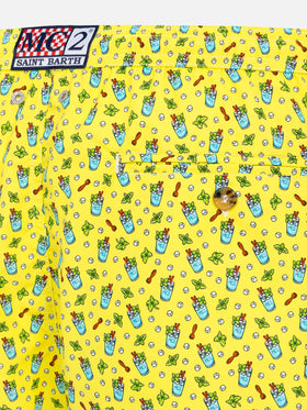 Lightweight fabric swim shorts Lighting with mojito print - MC2 Saint Barth