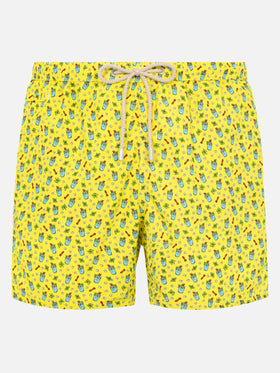 Lightweight fabric swim shorts Lighting with mojito print - MC2 Saint Barth