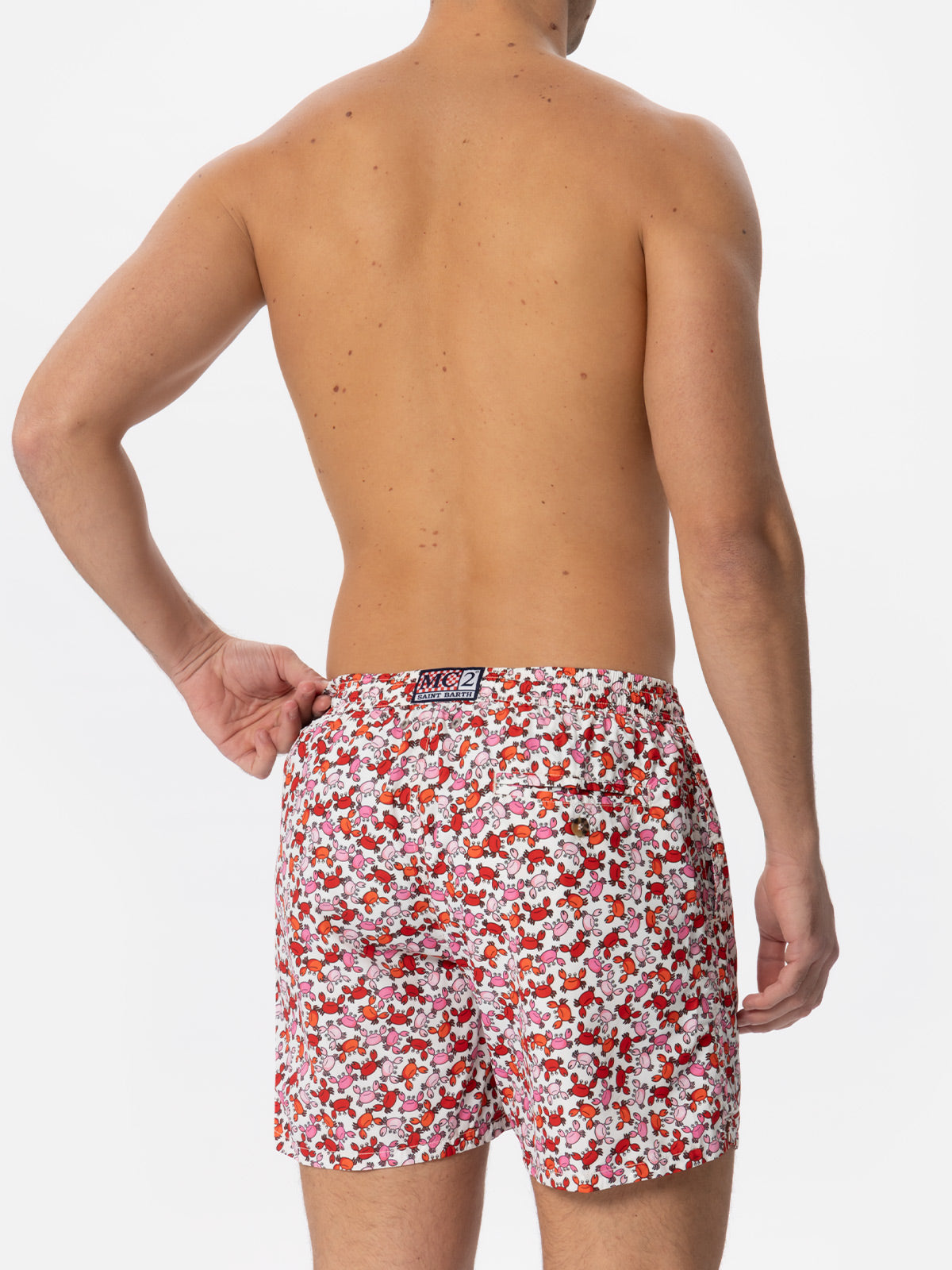 Man swim shorts with crabs print - MC2 Saint Barth