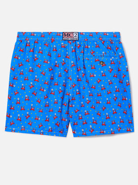 Bañador corto Micro Lighting Bluette con estampado de cangrejo padel 