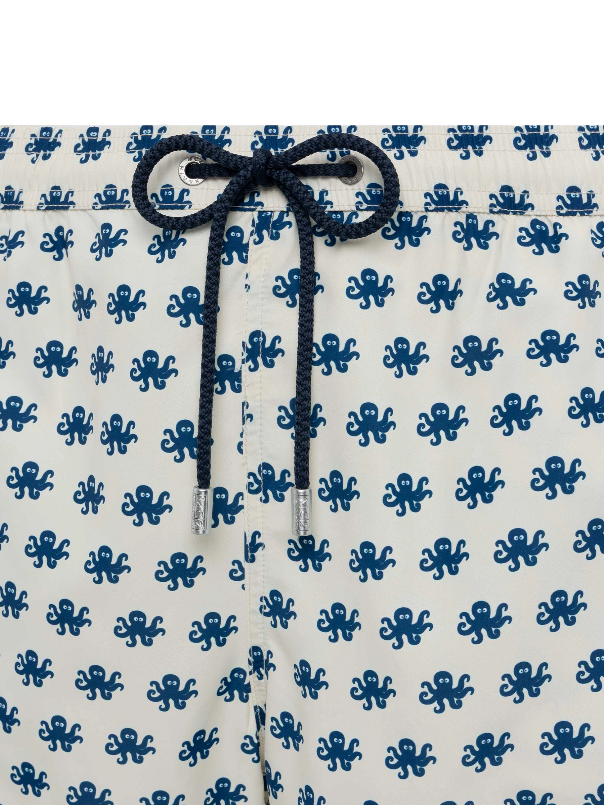 Lightweight fabric swim shorts Lighting with octopus print - MC2 Saint Barth