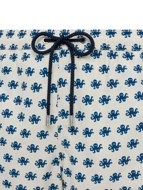Lightweight fabric swim shorts Lighting with octopus print - MC2 Saint Barth