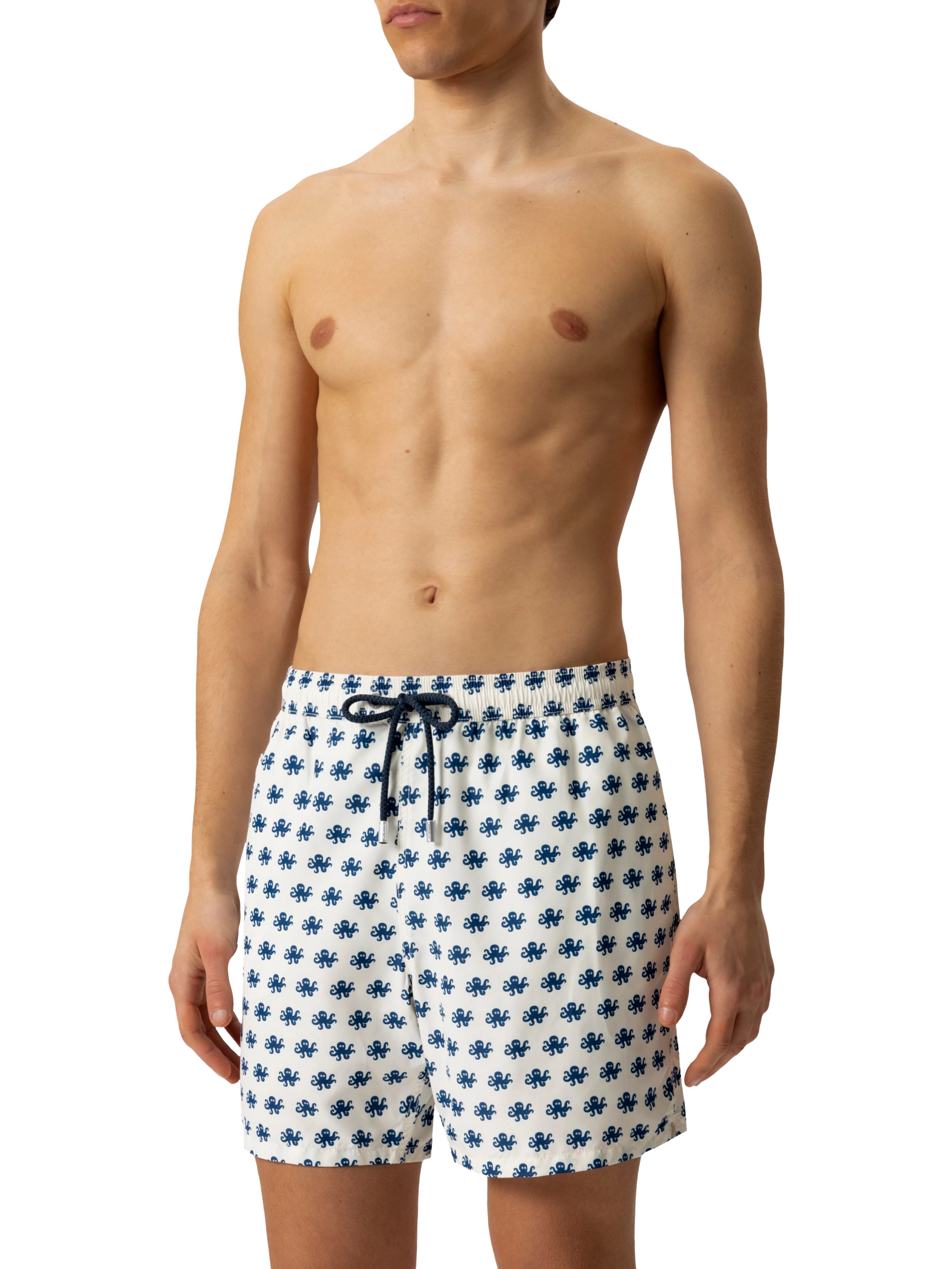 Lightweight fabric swim shorts Lighting with octopus print - MC2 Saint Barth
