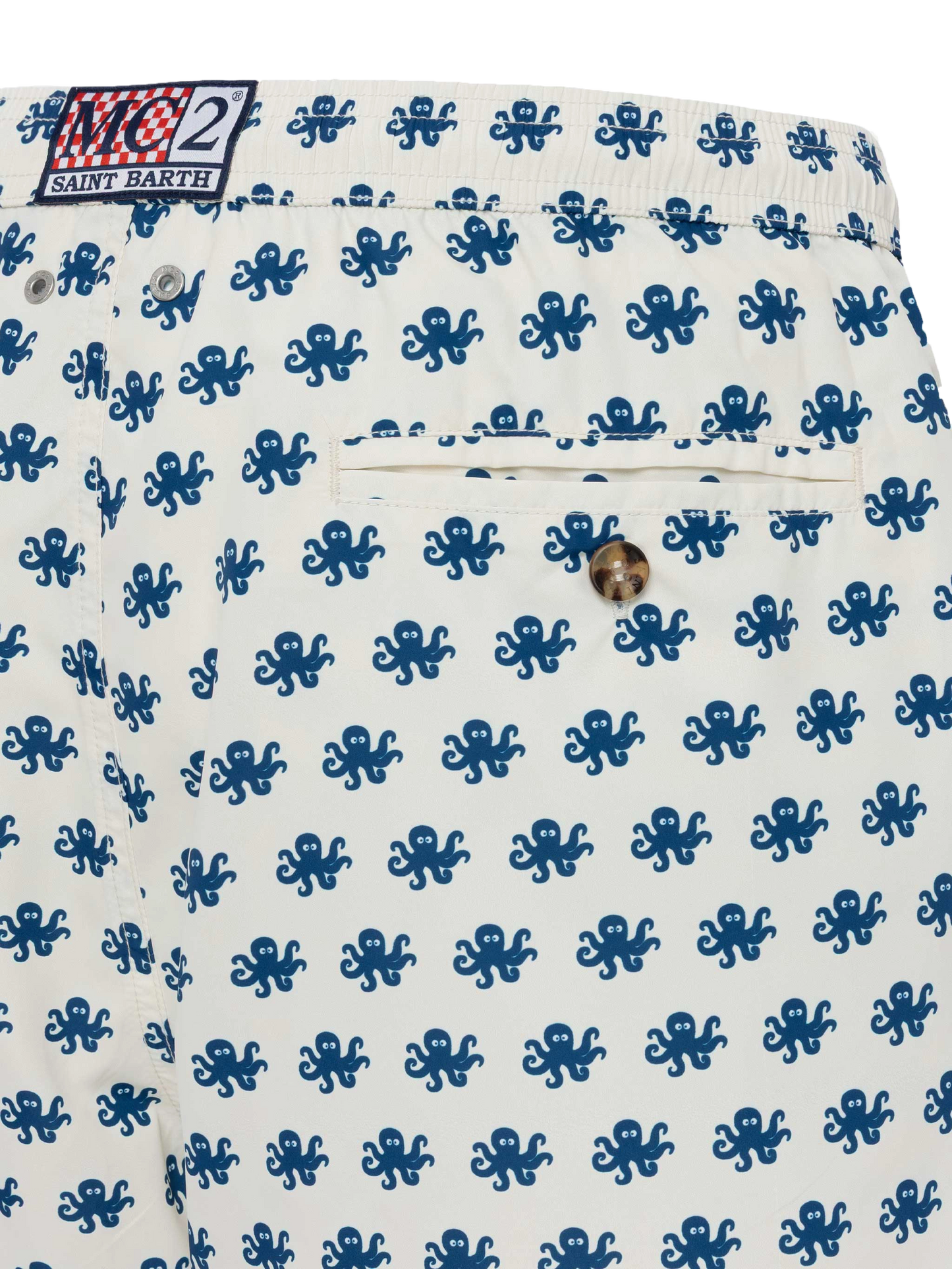 Lightweight fabric swim shorts Lighting with octopus print - MC2 Saint Barth