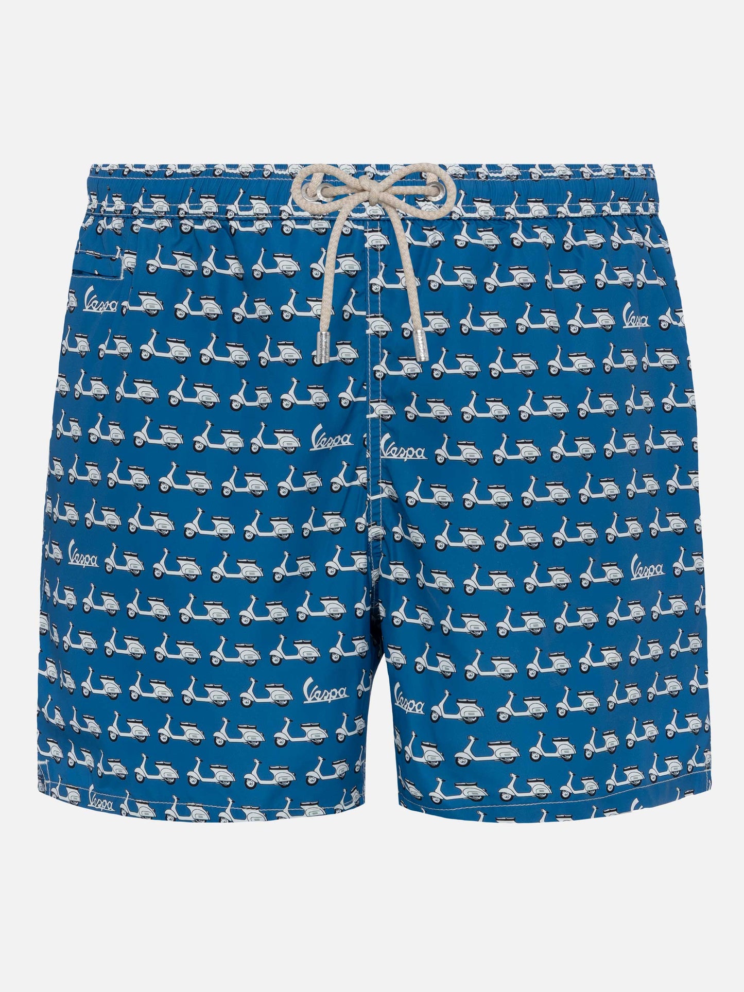 Lightweight fabric swim shorts Lighting with Vespa print | VESPA SPECIAL EDITION - MC2 Saint Barth