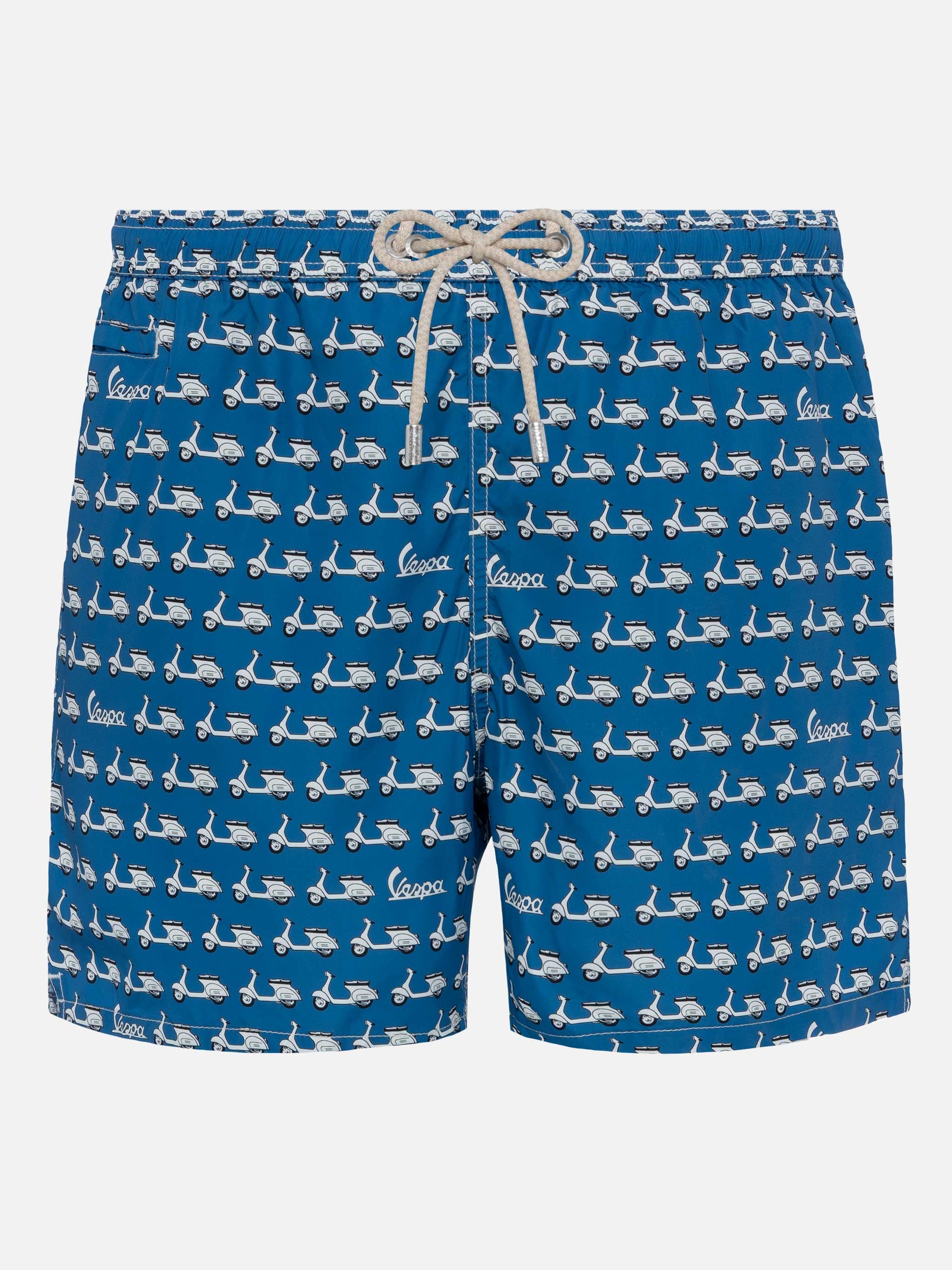 Lightweight fabric swim shorts Lighting with Vespa print | VESPA SPECIAL EDITION - MC2 Saint Barth