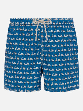 Lightweight fabric swim shorts Lighting with Vespa print | VESPA SPECIAL EDITION - MC2 Saint Barth