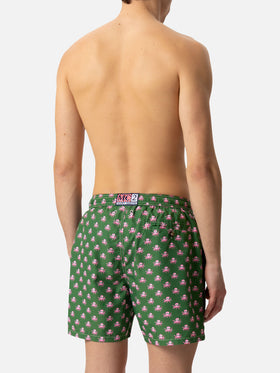 Lightweight fabric swim shorts Lighting with octopus print - MC2 Saint Barth