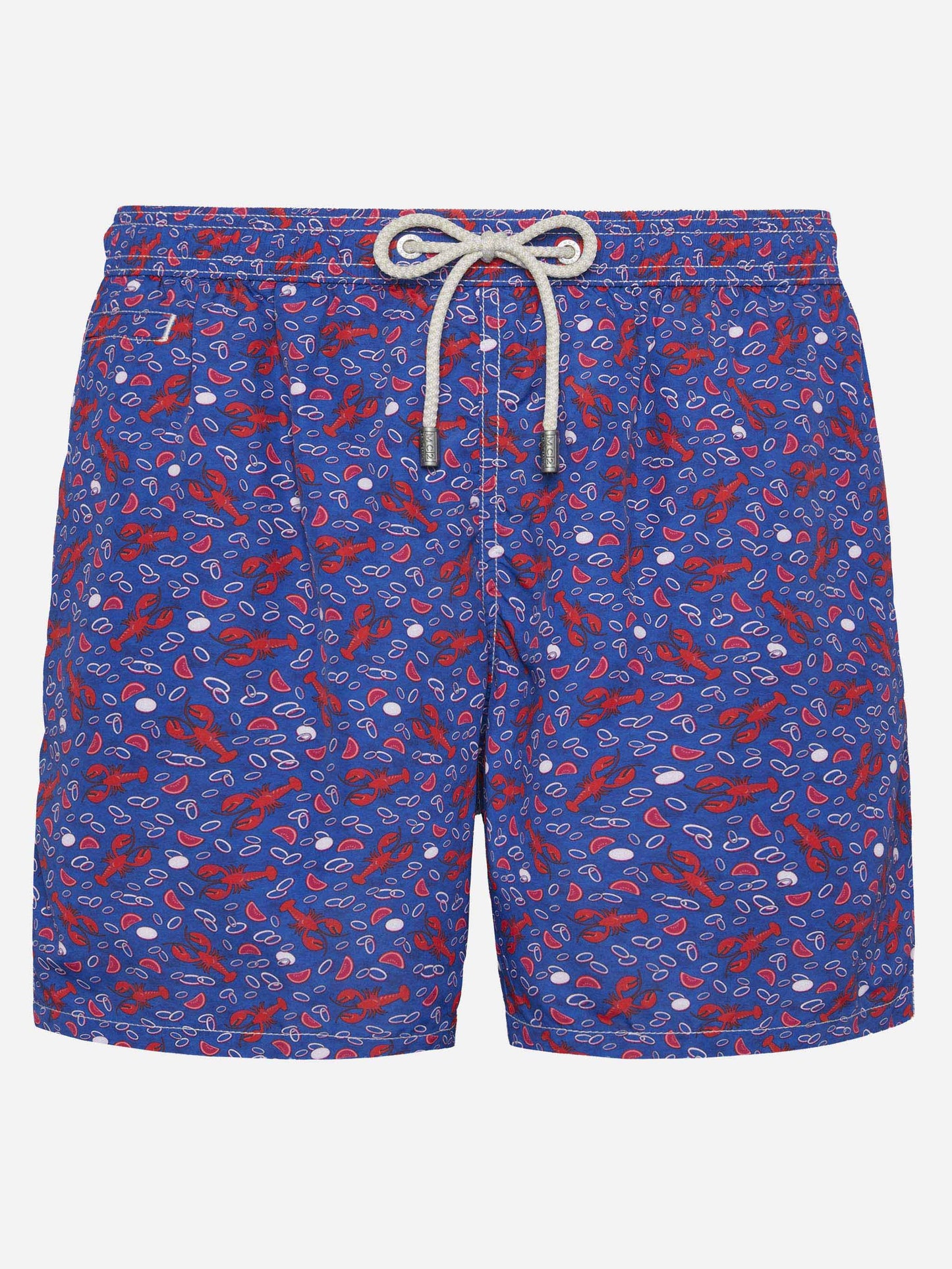 Badehose Lighting aus leichtem Stoff mit Hummer-Print 