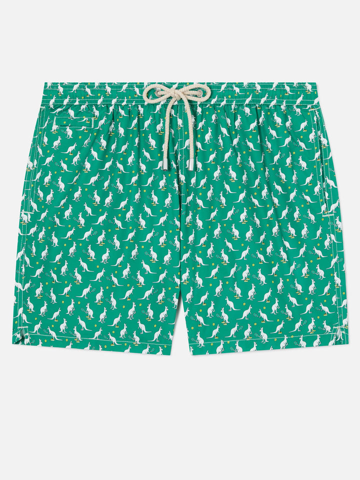 Lighting Micro Fantasy green Australian print swim shorts | Special Edition