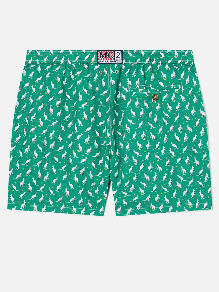 Lighting Micro Fantasy green Australian print swim shorts | Special Edition