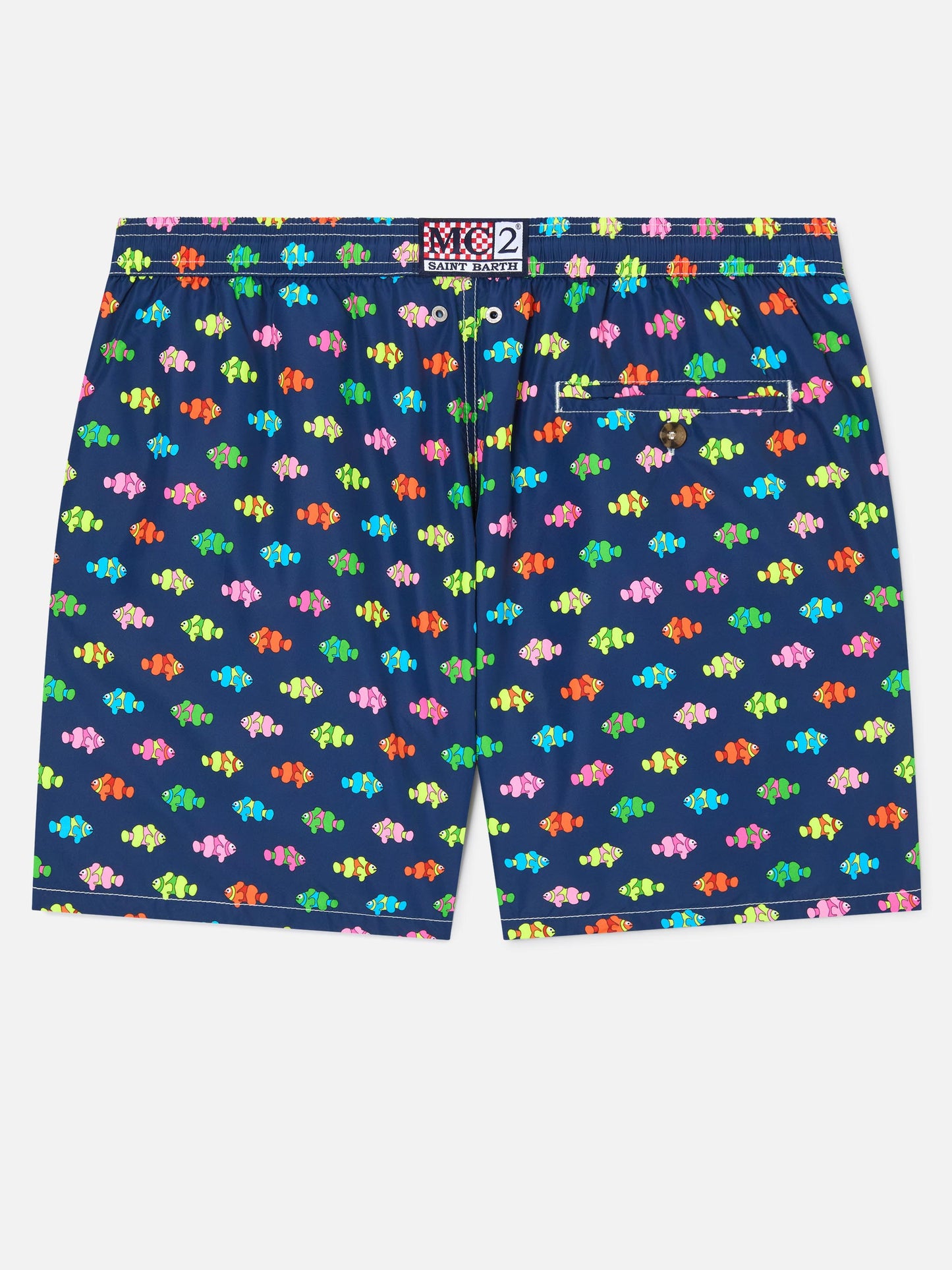 Bañador tipo shorts Lighting Micro Fantasy con estampado de pez payaso azul 