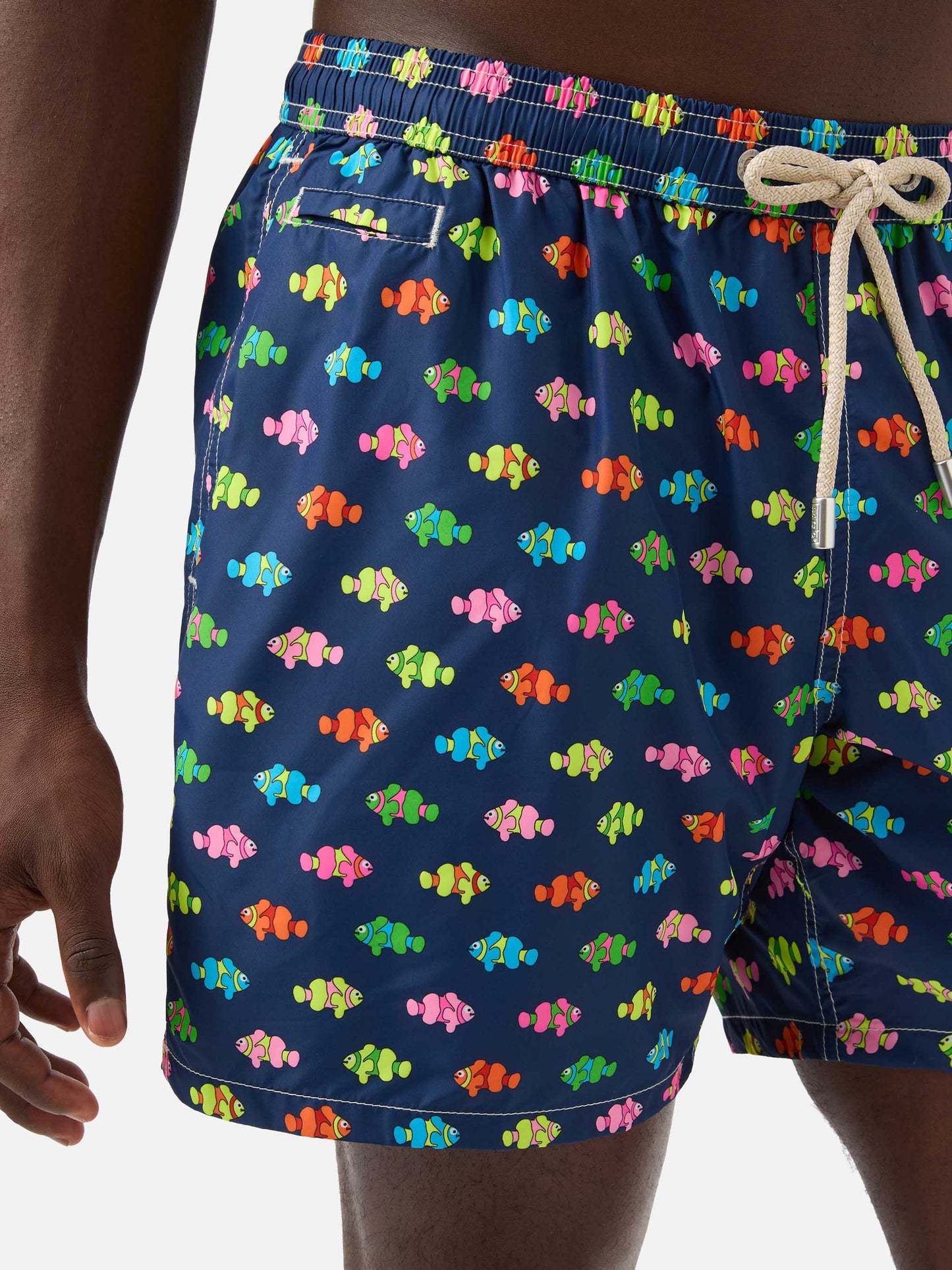 Bañador tipo shorts Lighting Micro Fantasy con estampado de pez payaso azul 
