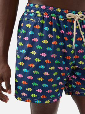 Bañador tipo shorts Lighting Micro Fantasy con estampado de pez payaso azul 