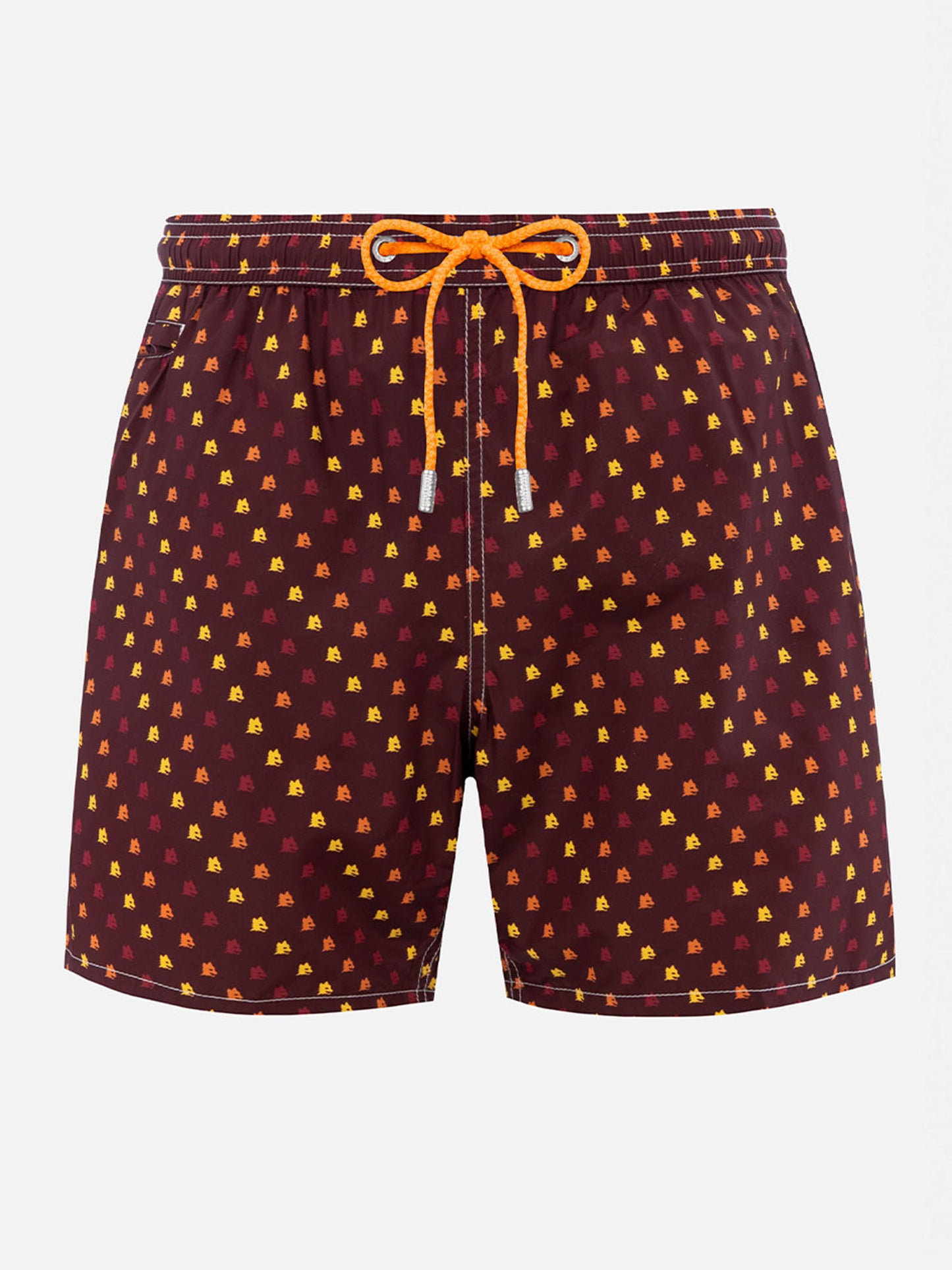 Man lightweight fabric swim-shorts Lighting Micro Fantasy with Roma print | AS ROMA SPECIAL EDITION - MC2 Saint Barth