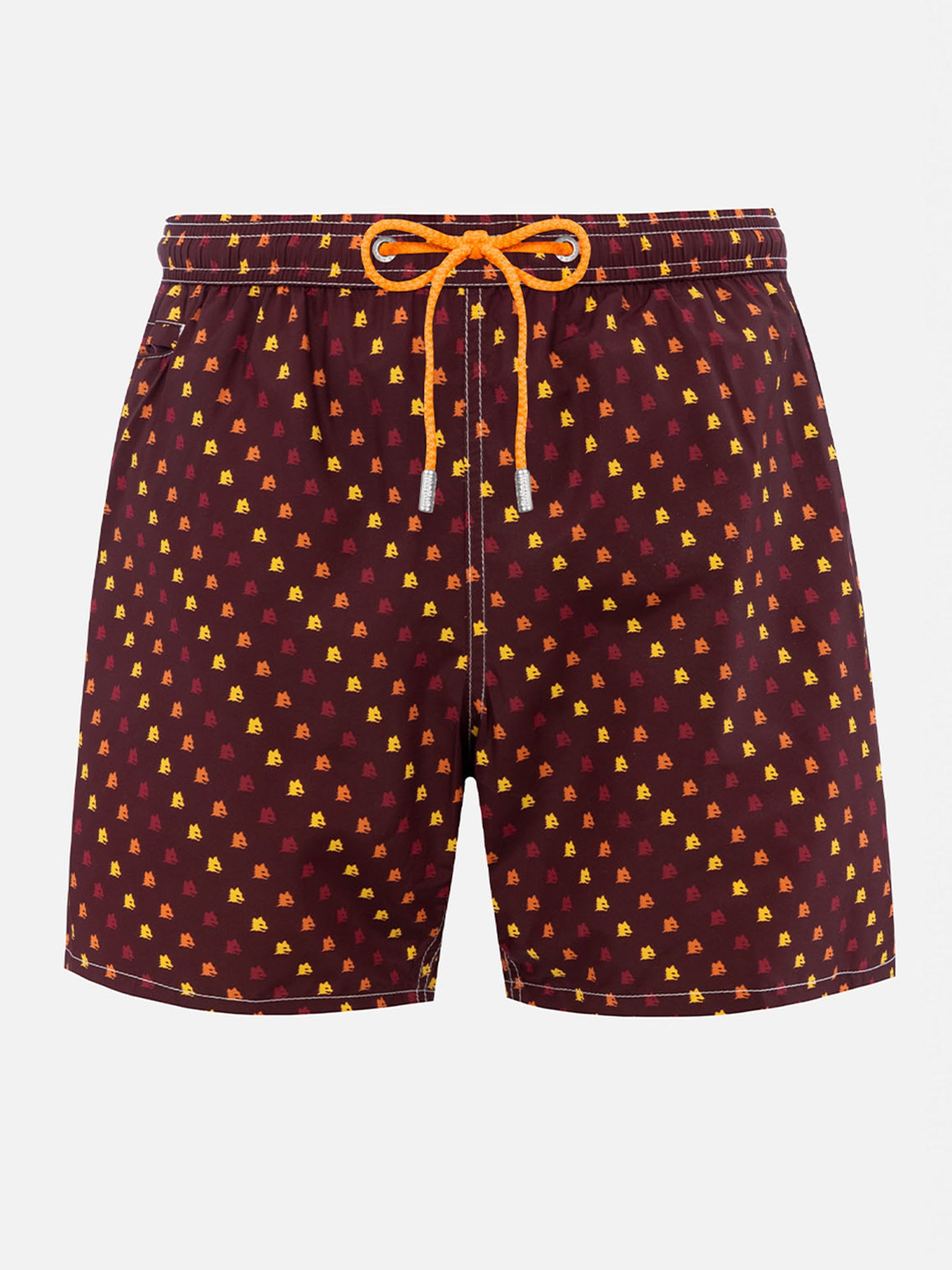 Man lightweight fabric swim-shorts Lighting Micro Fantasy with Roma print | AS ROMA SPECIAL EDITION - MC2 Saint Barth