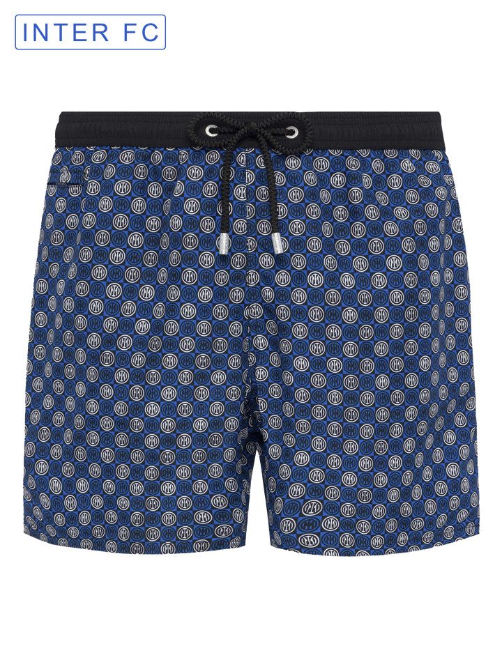 Lightweight fabric swim shorts Lighting with Inter print | INTER FC SPECIAL EDITION - MC2 Saint Barth