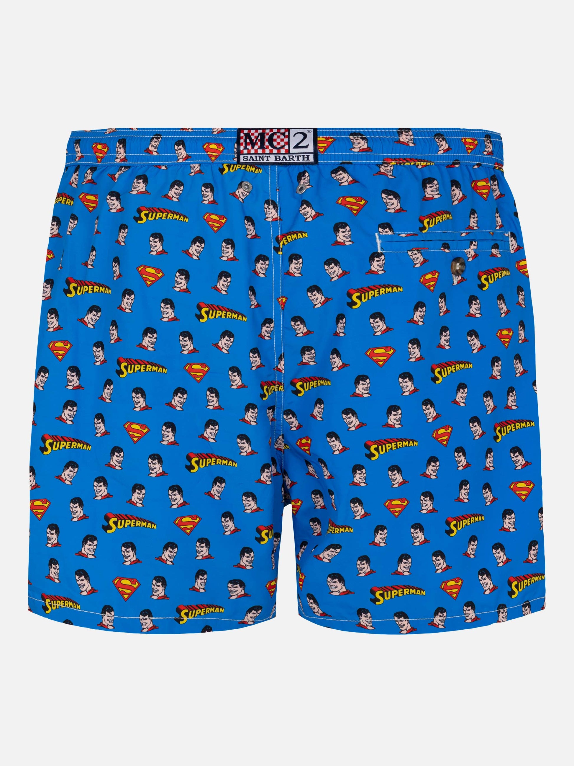 Lightweight fabric swim shorts Lighting with Superman print | MARVEL SPECIAL EDITION - MC2 Saint Barth