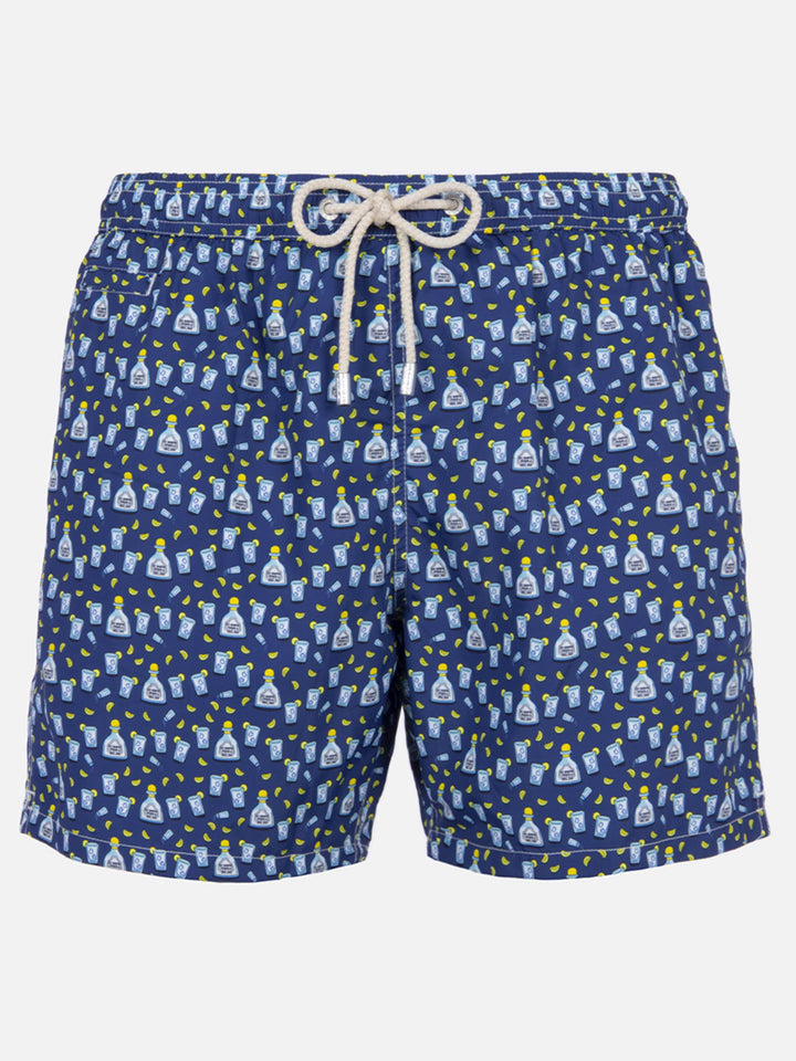 Herren-Badeshorts aus leichtem Stoff Lighting Micro Fantasy mit Tequila-Aufdruck
