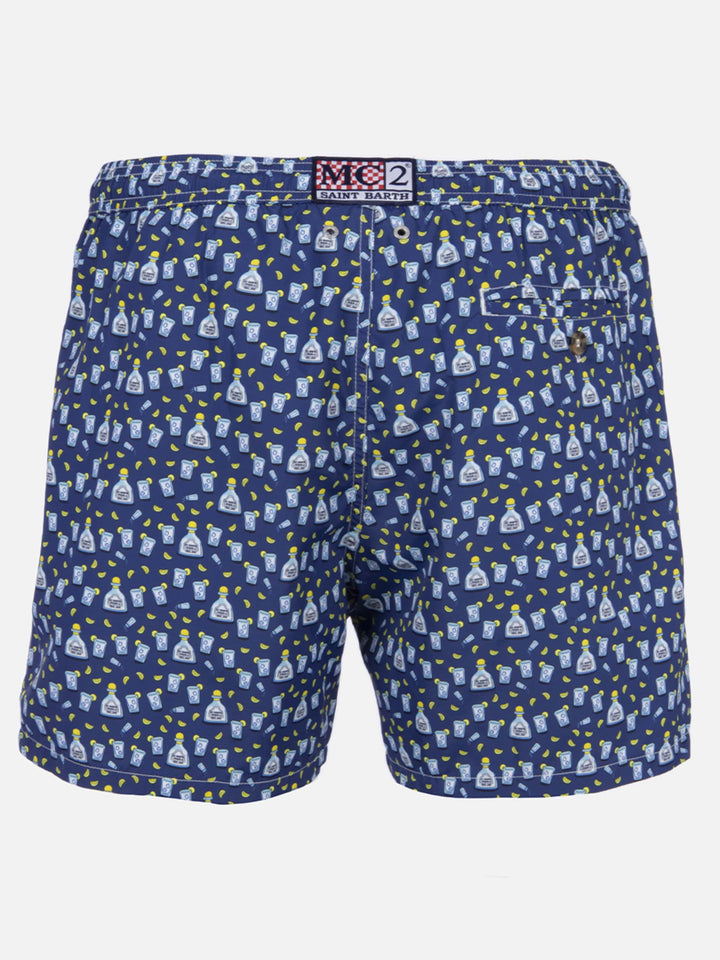 Herren-Badeshorts aus leichtem Stoff Lighting Micro Fantasy mit Tequila-Aufdruck