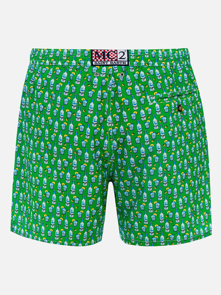 Herren-Badeshorts aus leichtem Stoff Lighting Micro Fantasy mit Tequila-Aufdruck