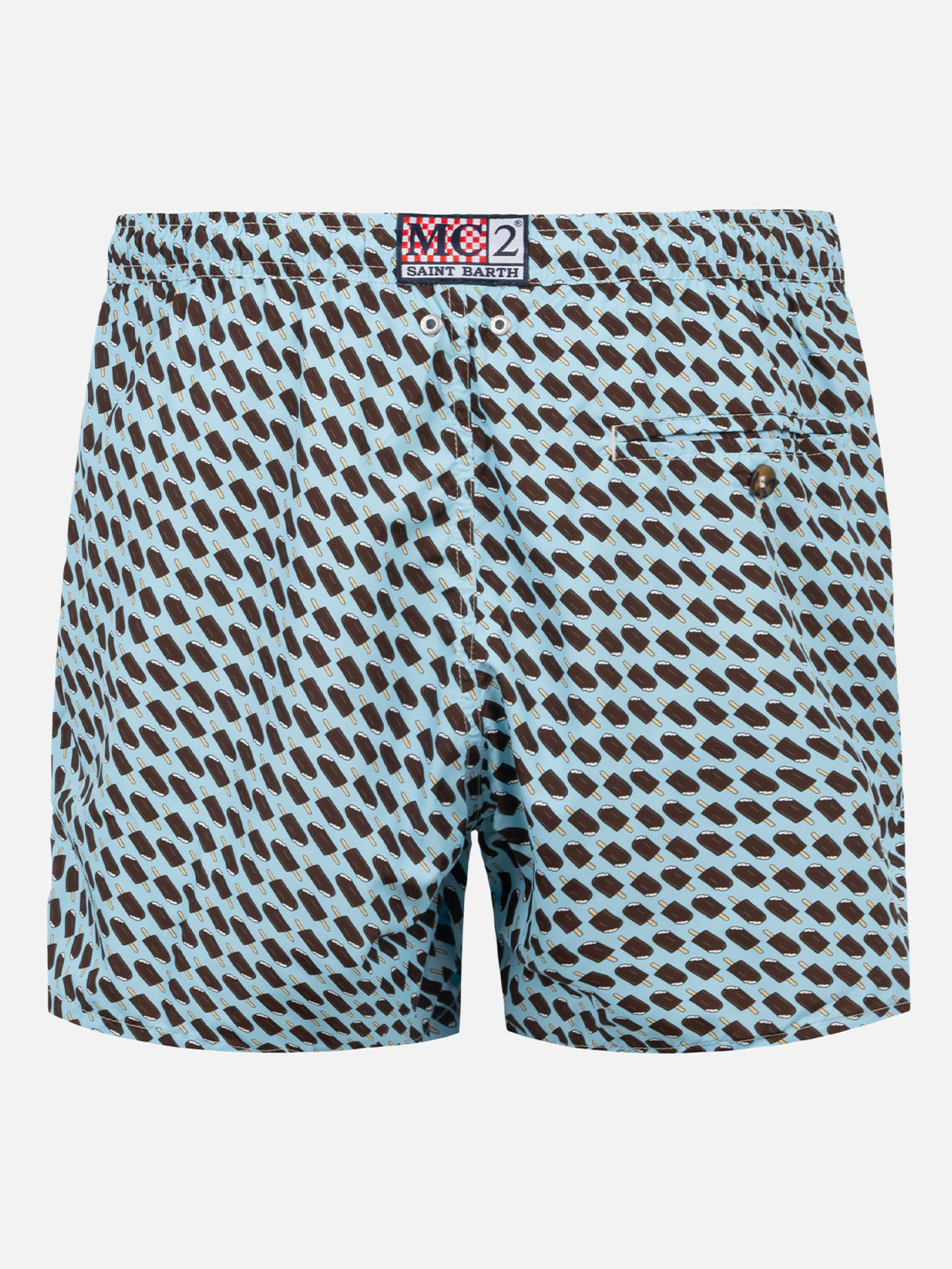 Man light fabric swim shorts with Cremino print | Algida® Special Edition - MC2 Saint Barth