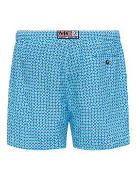 Lightweight fabric swim shorts Lighting with sporty geometric print - MC2 Saint Barth