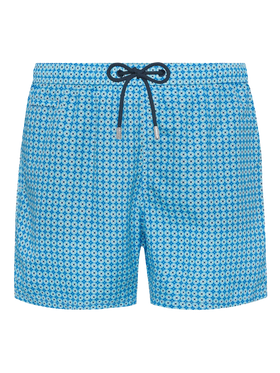 Lightweight fabric swim shorts Lighting with sporty geometric print - MC2 Saint Barth