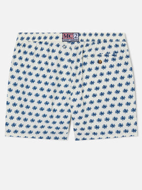 White Lighting Micro swim shorts with octopus all-over print