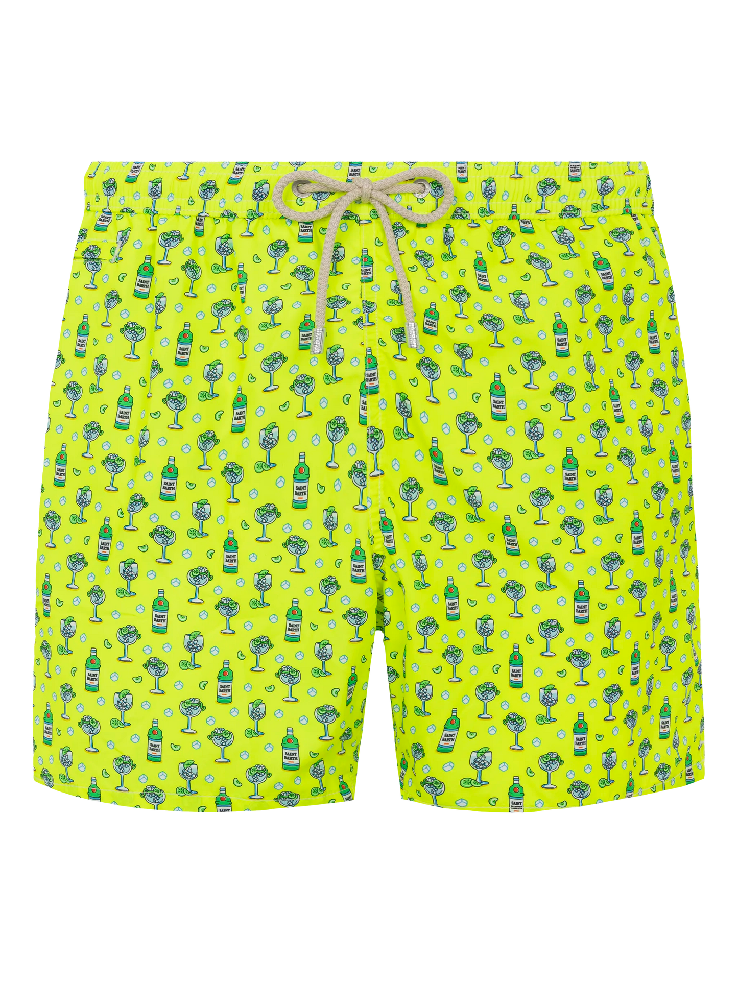 Lightweight fabric swim shorts Lighting with cocktail print - MC2 Saint Barth