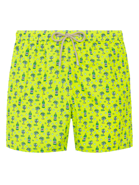 Lightweight fabric swim shorts Lighting with cocktail print - MC2 Saint Barth
