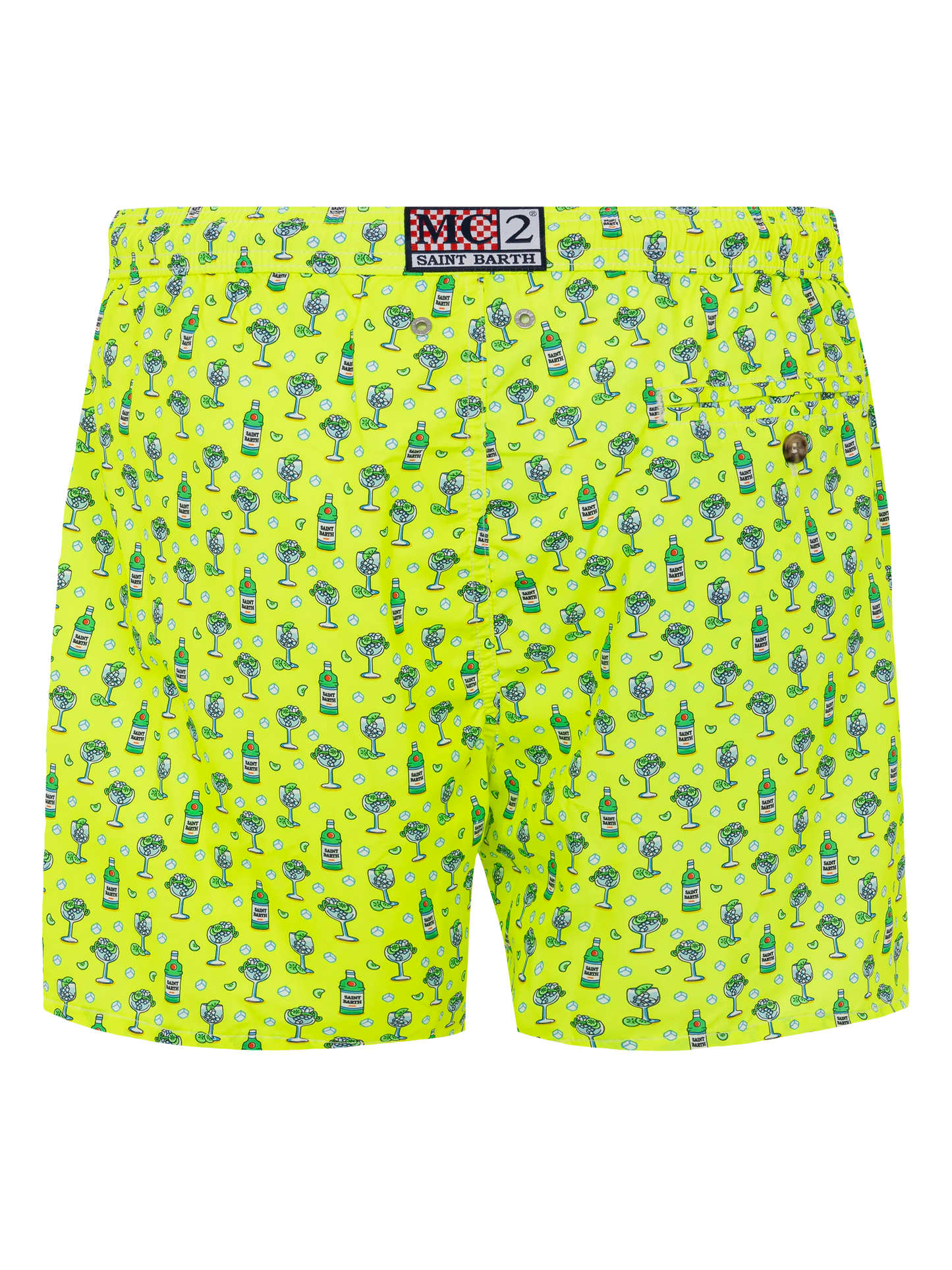 Lightweight fabric swim shorts Lighting with cocktail print - MC2 Saint Barth