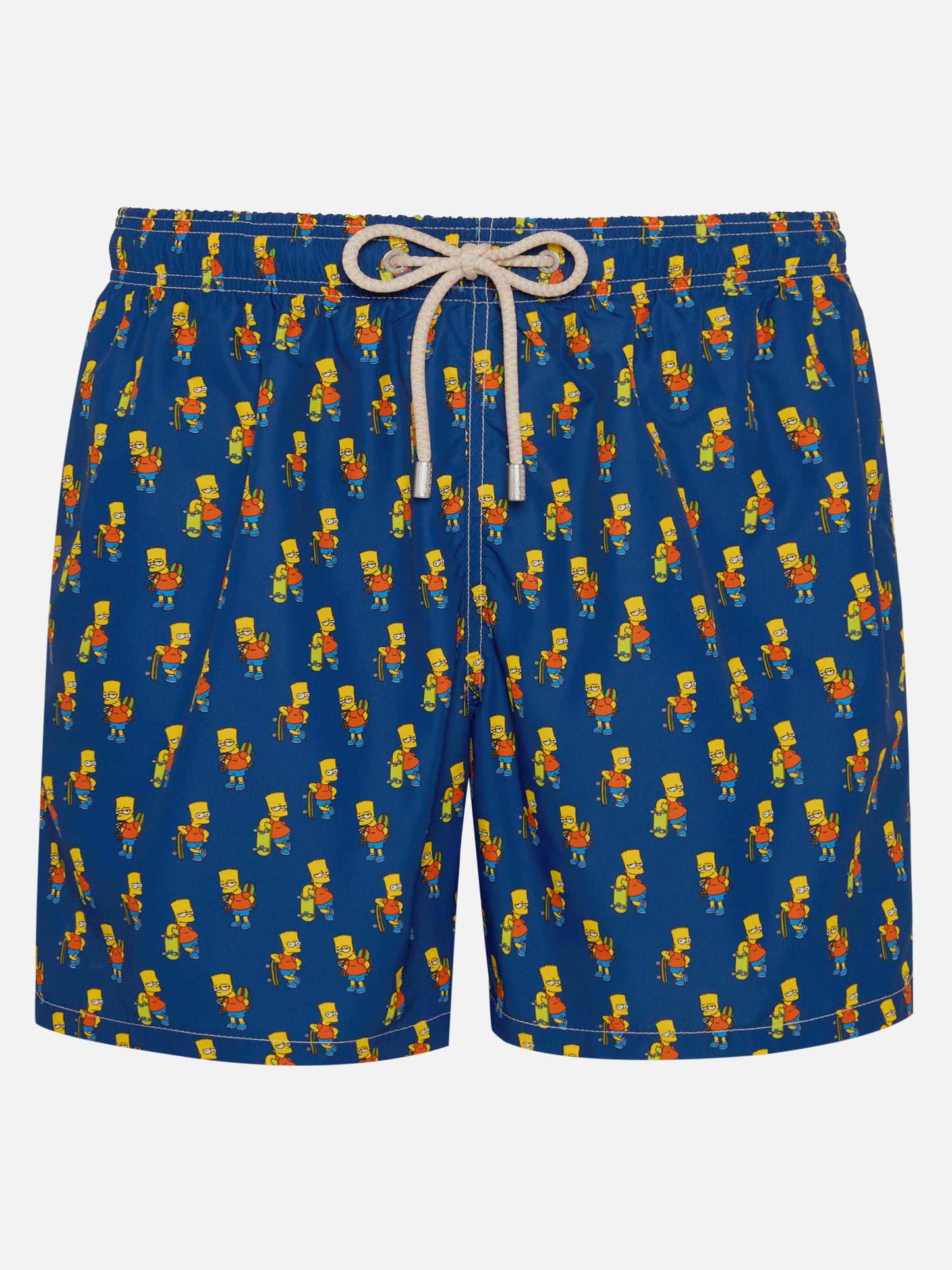 Herren-Badeshorts aus leichtem Stoff mit Skater-Bart-Aufdruck | DIE SIMPSONS-SONDERAUSGABE