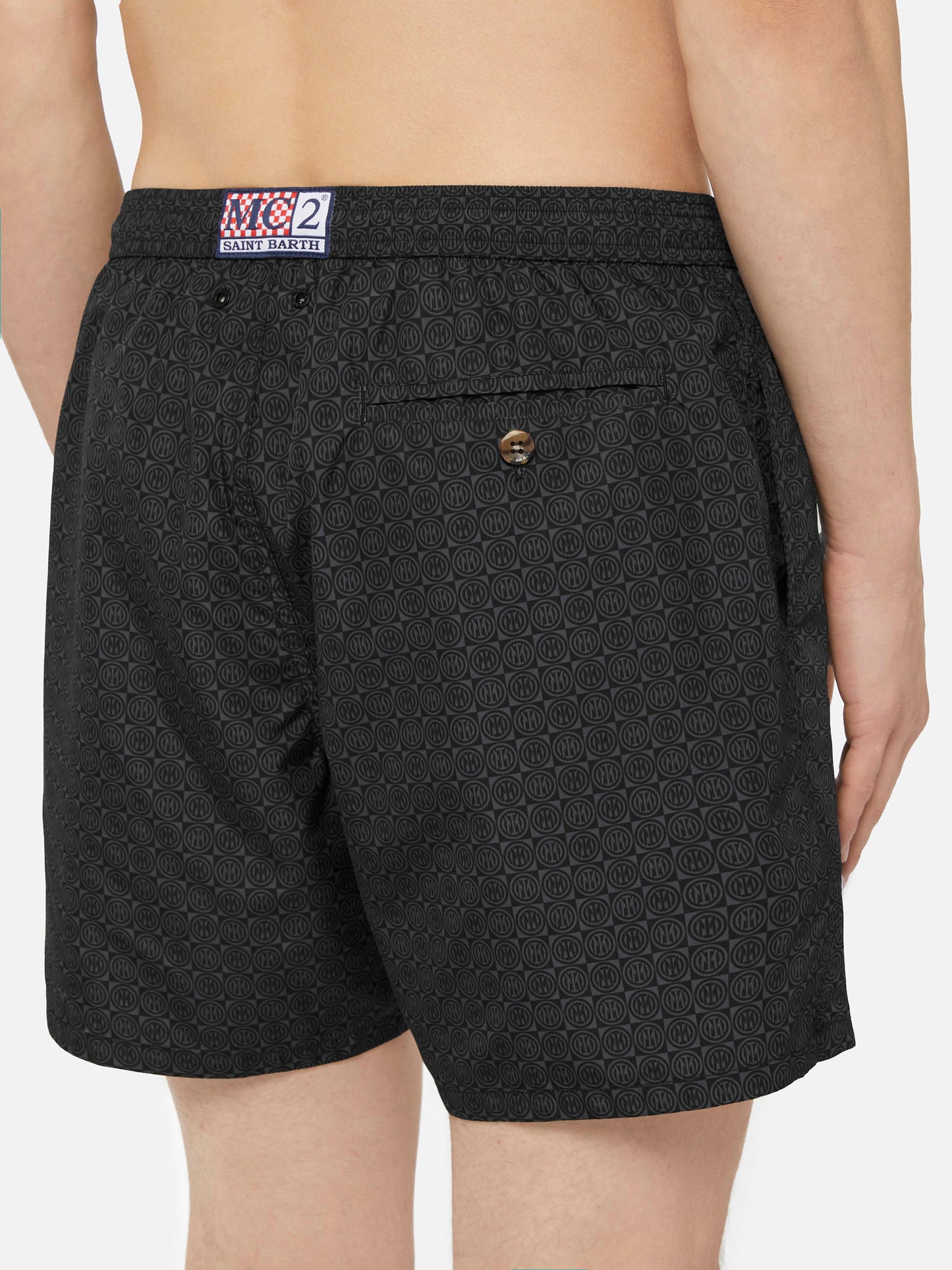 Lightweight fabric swim shorts Lighting with Inter print | INTER FC SPECIAL EDITION