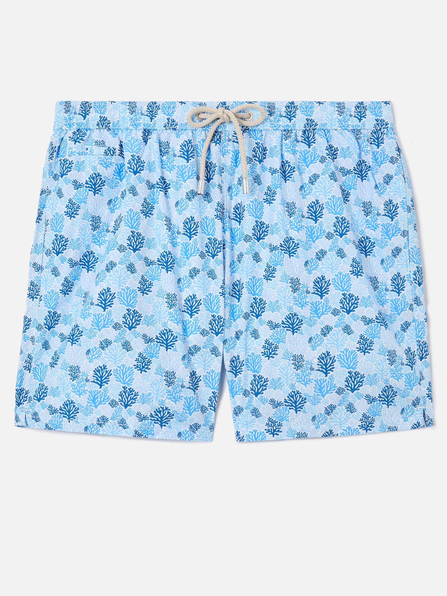 Light blue Lighting Micro swim shorts with reef all-over print