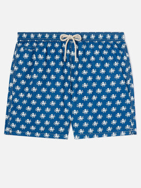 Short de bain Micro Blue Lighting à imprimé pieuvre 