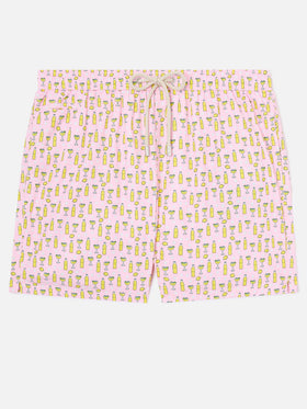 Pink Lighting Micro swim shorts with Tassoni cocktail print | Special Edition