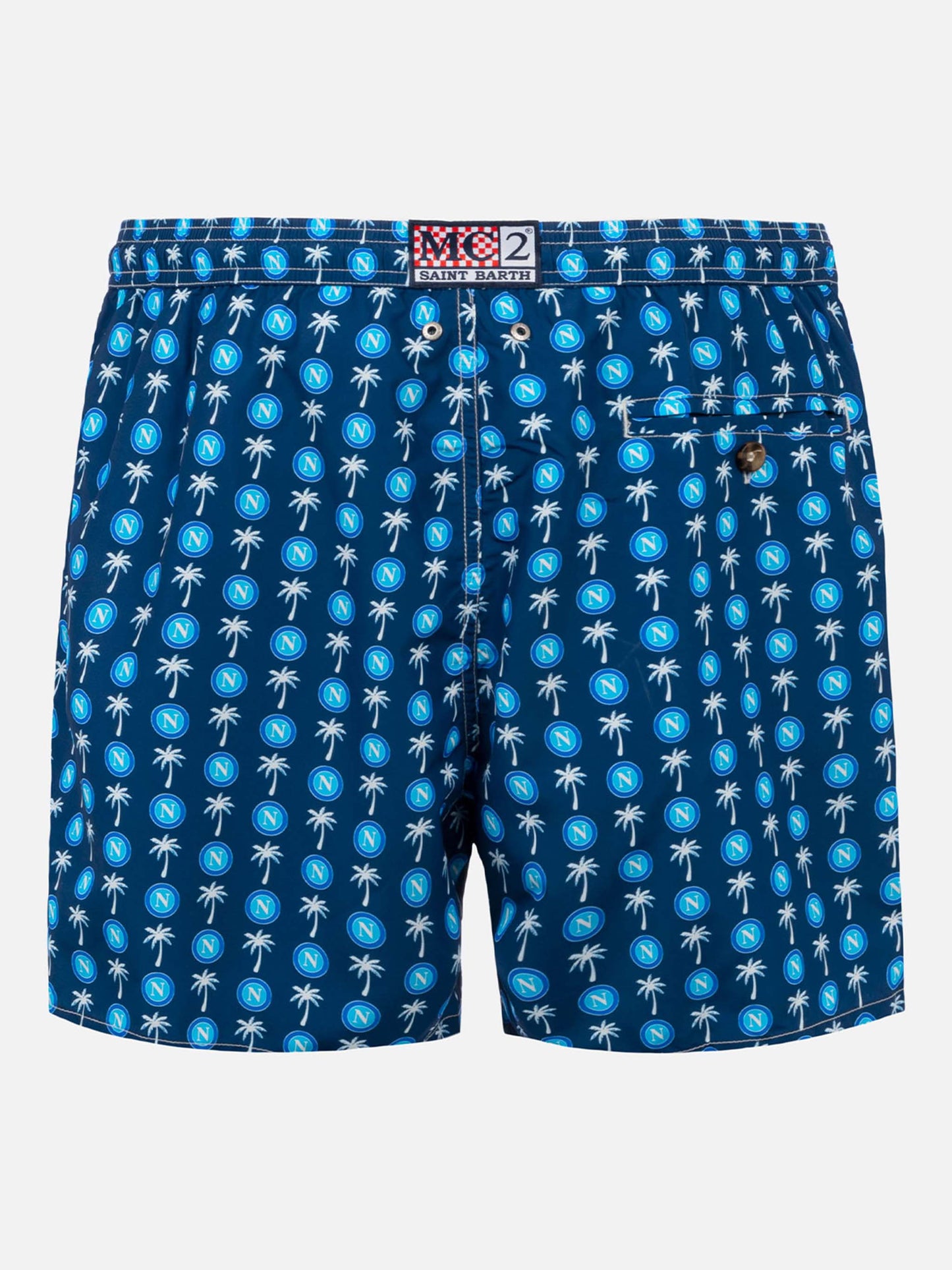 Costume da bagno da uomo in tessuto leggero con stampa logo Napoli | SSC NAPOLI EDIZIONE SPECIALE