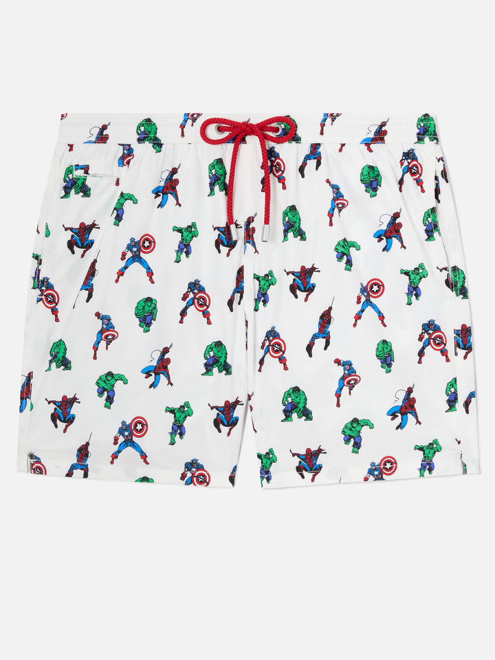 Herren-Badeshorts aus leichtem Stoff Lighting Micro Fantasy mit Marvel Super Heroes-Aufdruck | MARVEL-SONDERAUSGABE