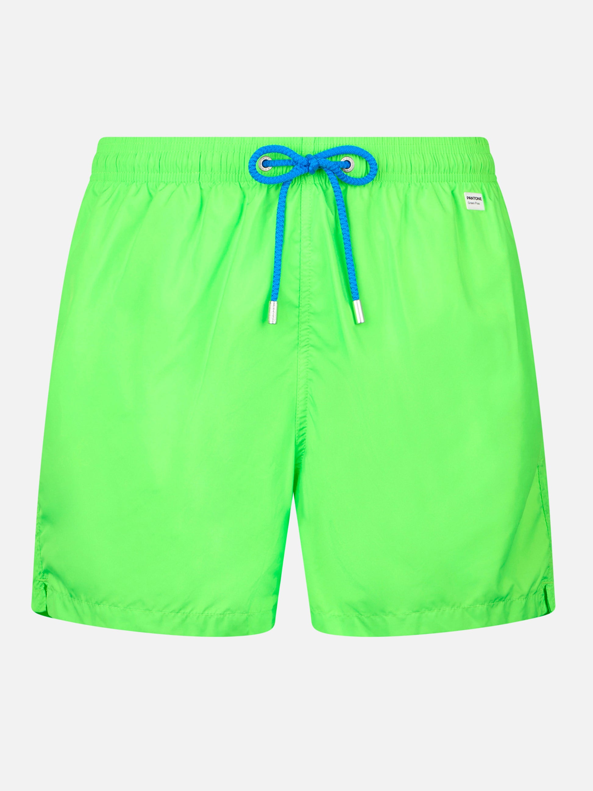 Man lightweight fabric fluo green swim shorts Lighting Pantone | PANTONE® SPECIAL EDITION - MC2 Saint Barth