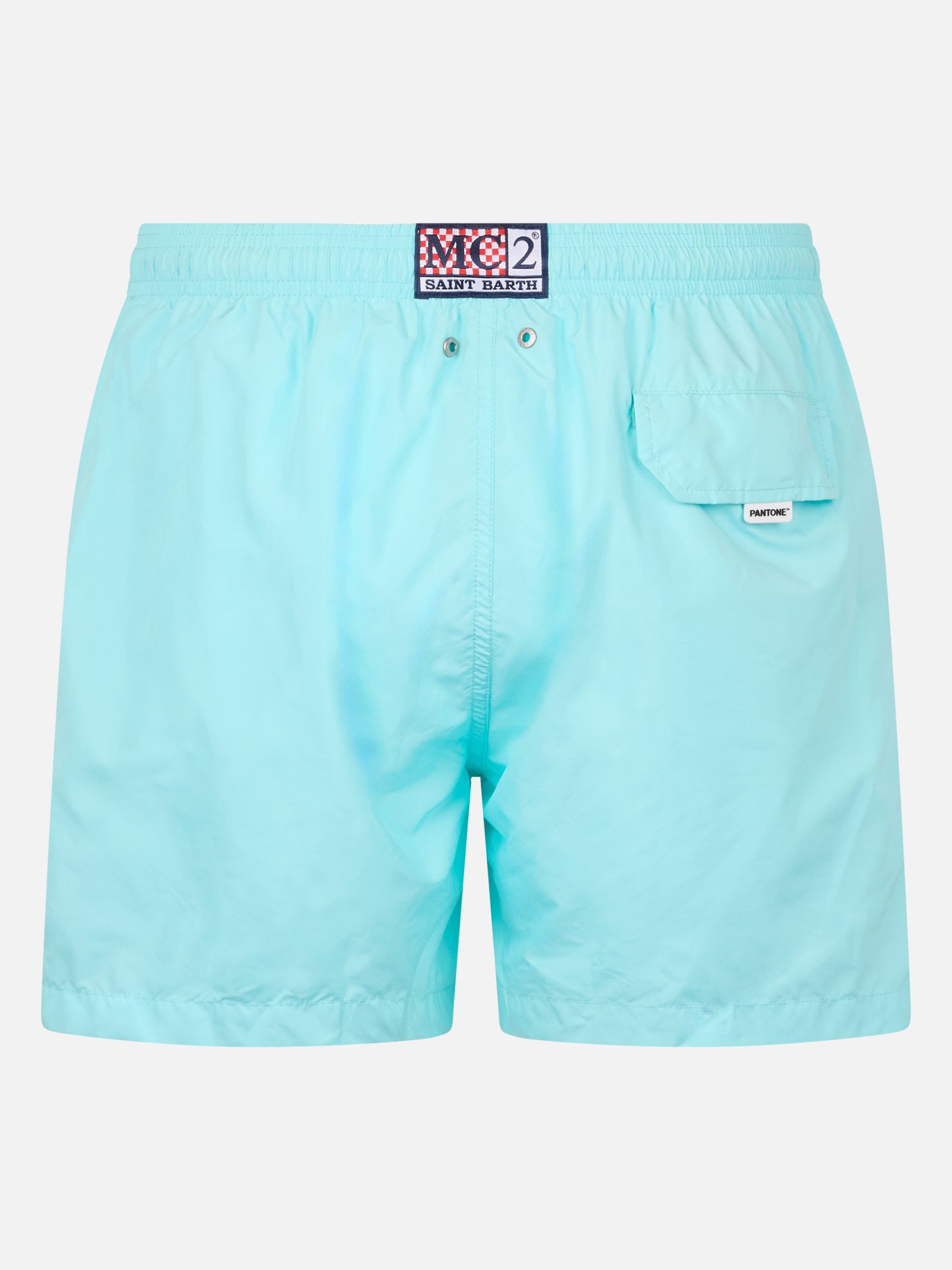 Man lightweight fabric water green swim shorts Lighting Pantone | PANTONE® SPECIAL EDITION - MC2 Saint Barth