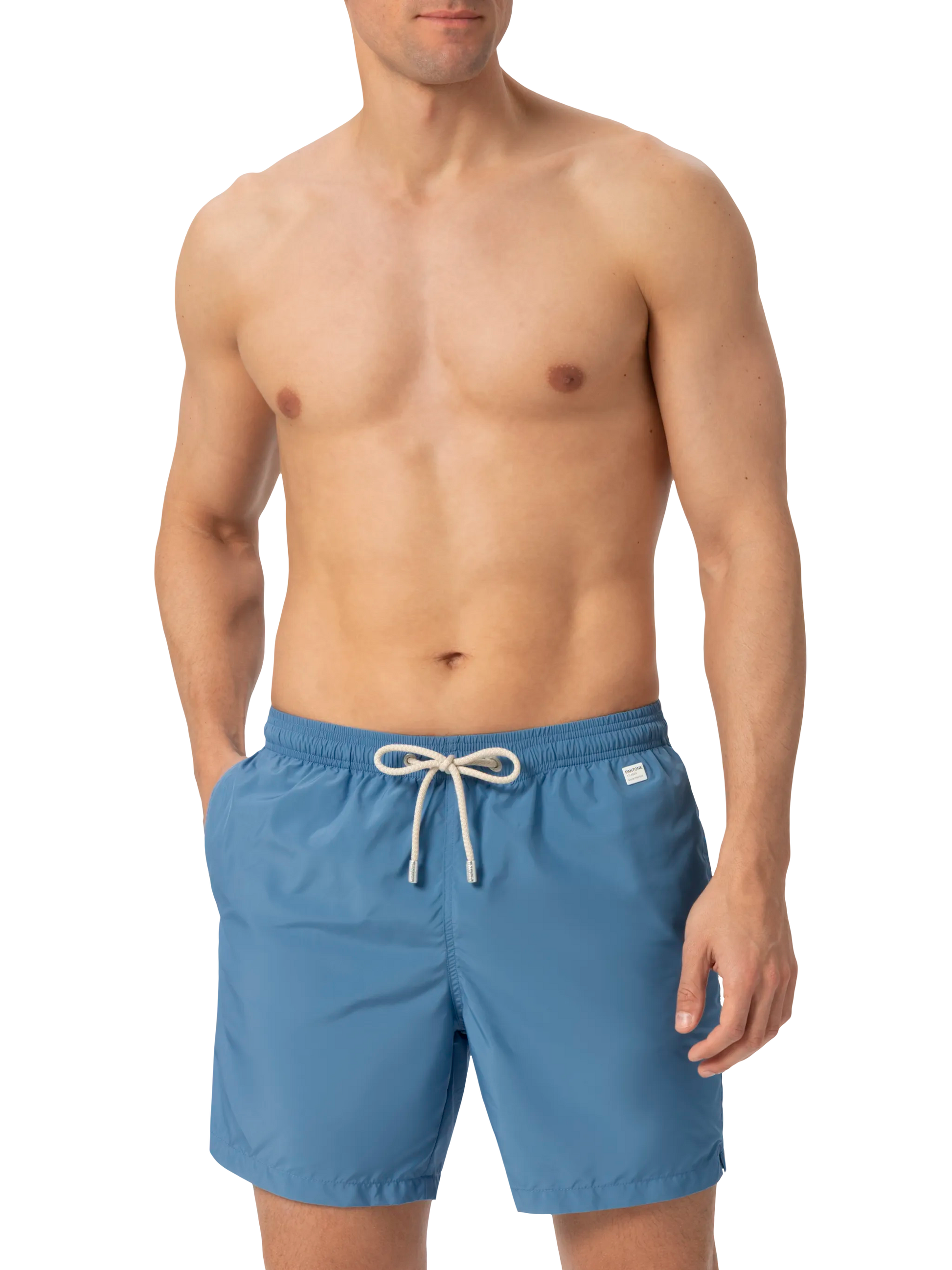 Lightweight fabric dusty blue swim shorts Lighting Pantone | PANTONE® SPECIAL EDITION - MC2 Saint Barth