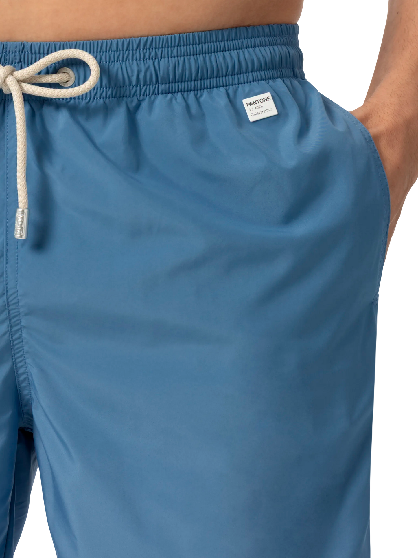 Lightweight fabric dusty blue swim shorts Lighting Pantone | PANTONE® SPECIAL EDITION - MC2 Saint Barth