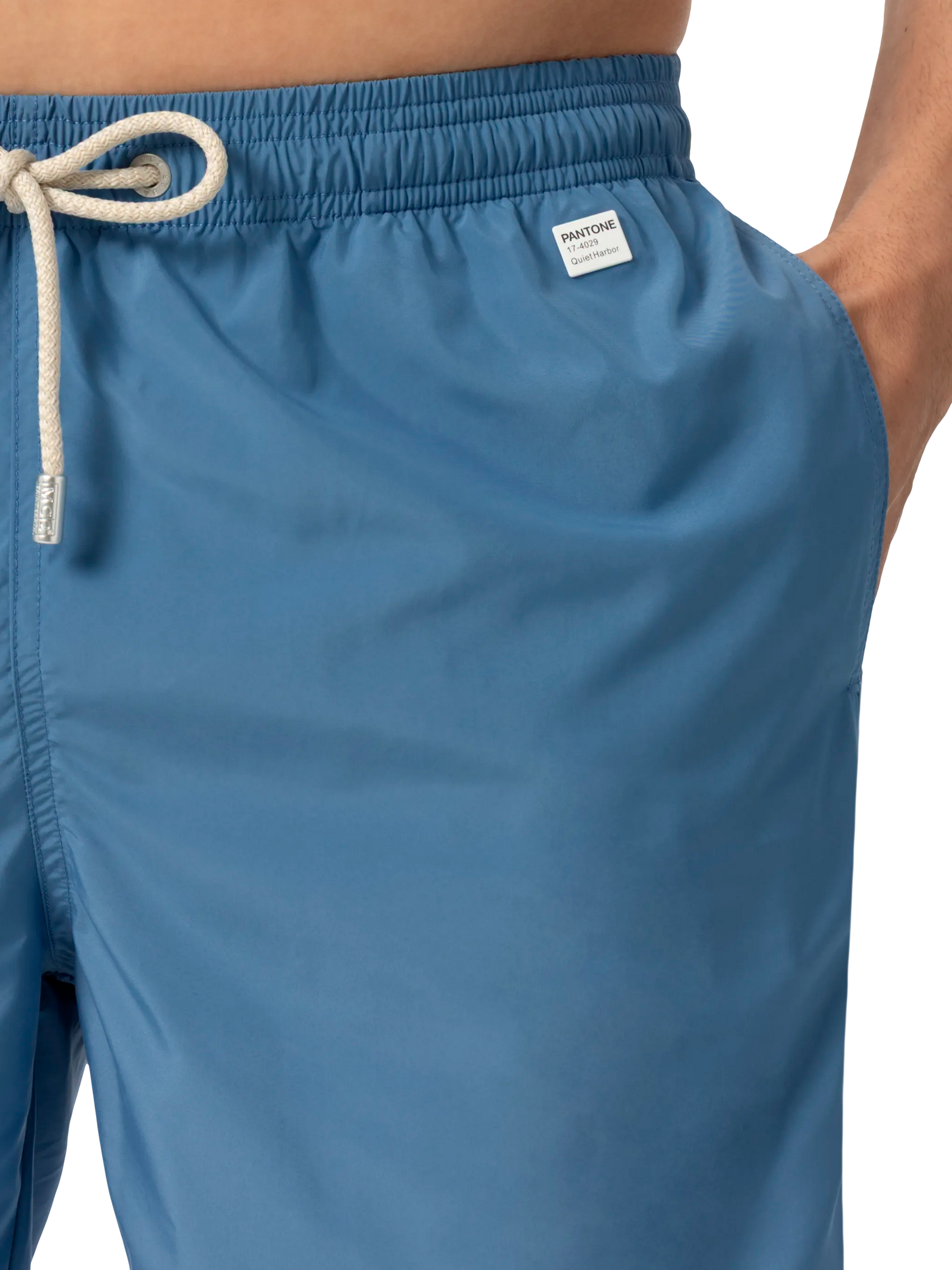 Lightweight fabric dusty blue swim shorts Lighting Pantone | PANTONE® SPECIAL EDITION - MC2 Saint Barth