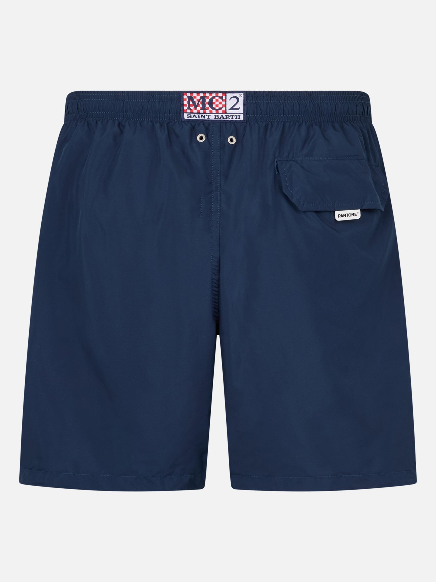 Man lightweight fabric navy swim shorts Lighting Pantone | PANTONE® SPECIAL EDITION - MC2 Saint Barth